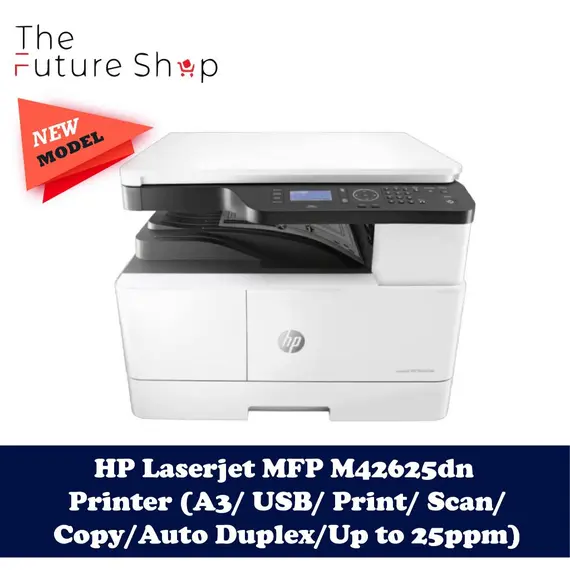 HP LaserJet MFP M42625dn A3 monochrome USB scan copy 25ppm