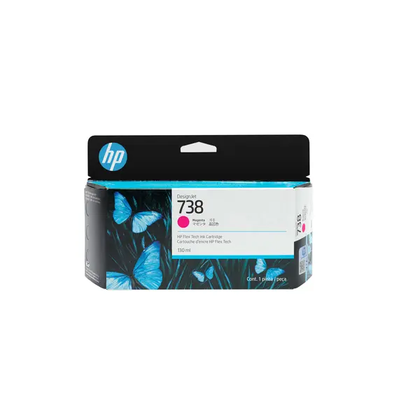 HP 738M 300-ml Magenta DesignJet Ink Cartridge