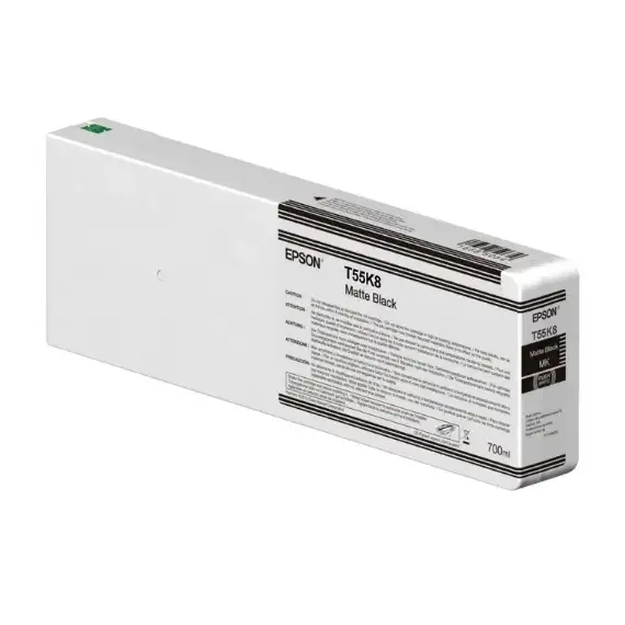 EPSON Singlepack Matte Black T55K800 UltraChrome HDX/HD