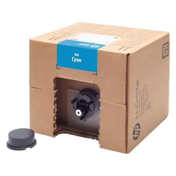 HP 869M 3L Cyan PageWide XL Pro Ink Cartridge