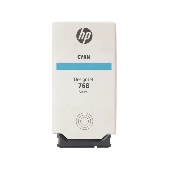 HP 768 Cyan 500-ml DesignJet Ink Cartridge