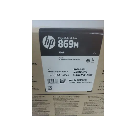 HP 869M 3L Black PageWide XL Pro Ink Cartridge