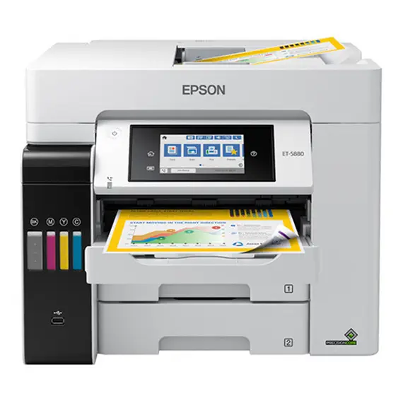 EPSON EcoTank Pro ET-5885 MFP colour inkjet ITS A4 25ppm Print 250sheets USB LAN Wi-Fi NFC