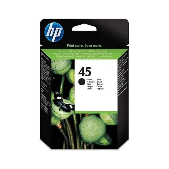 Cartucho de Tinta Original HP nº45/ Negro