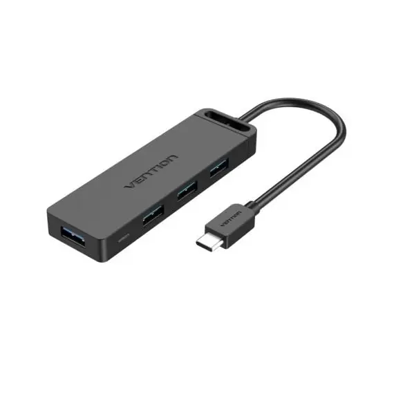 Hub USB Tipo-C Vention TGKBB/ 4xUSB/ 1xMicroUSB PD
