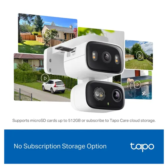 TP-LINK Indoor/Outdoor Dual Lens Pan/Tilt Security Camera
