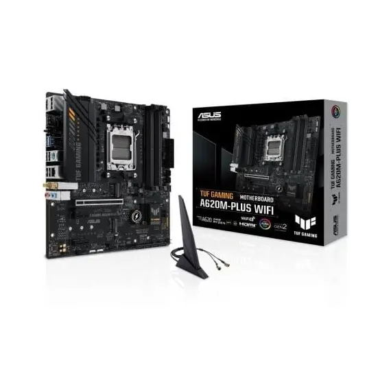 Placa Base Asus TUF GAMING A620M-PLUS WiFi Socket AM5/ DDR5/ PCIe 4.0/ Micro ATX