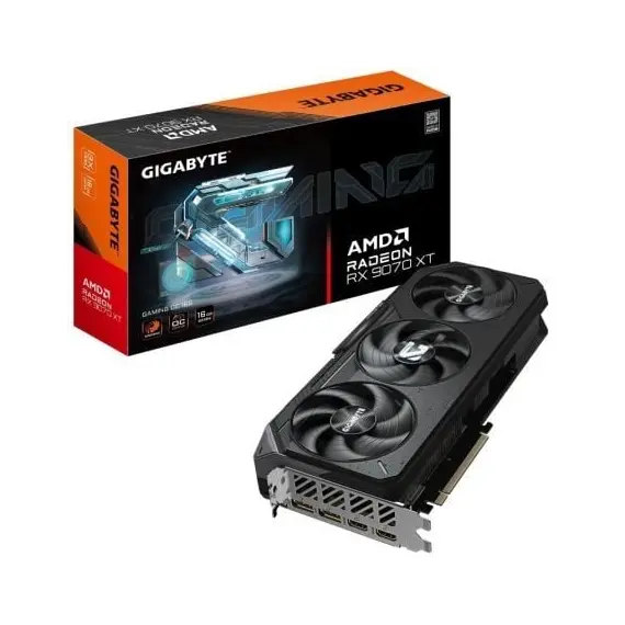 Tarjeta Gráfica Gigabyte Radeon RX 9070 XT Gaming OC/ 16GB GDDR6
