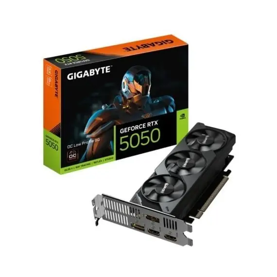 Tarjeta Gráfica Gigabyte GeForce RTX 5050 OC Low Profile/ 8GB GDDR6/ Compatible con Perfil Bajo
