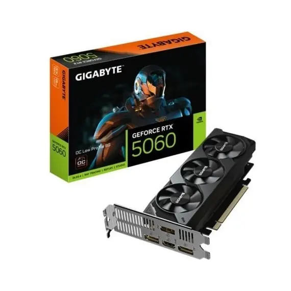 Tarjeta Gráfica Gigabyte GeForce RTX 5060 OC Low Profile/ 8GB GDDR7