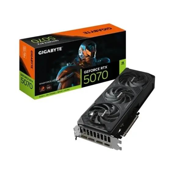 Tarjeta Gráfica Gigabyte GeForce RTX 5070 WindForce OC SFF/ 12GB GDDR7