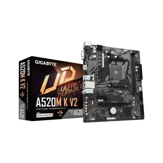 Placa Base Gigabyte A520M K V2 Socket AM4/ DDR4/ PCIe 3.0/ Micro ATX
