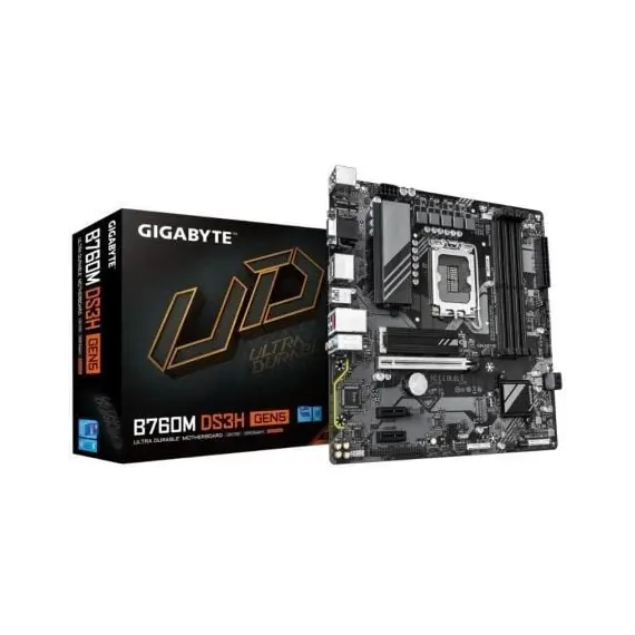 Placa Base Gigabyte B760M DS3H GEN5 Socket 1700/ DDR5/ PCIe 5.0/ Micro ATX