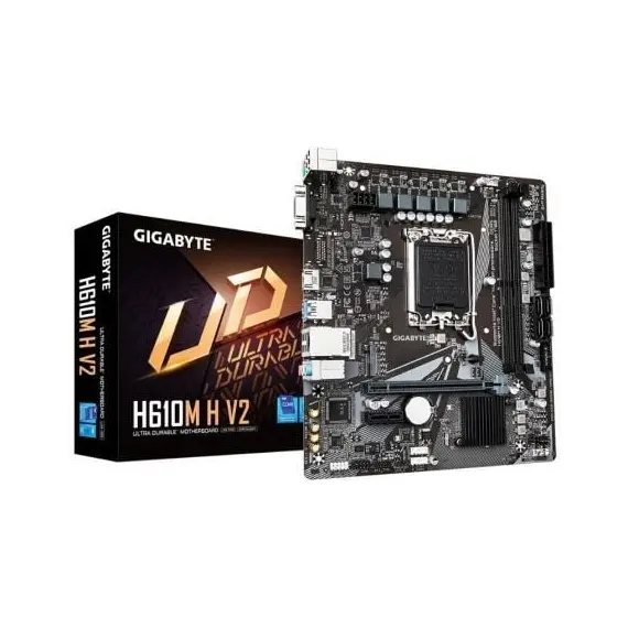 Placa Base Gigabyte H610M H V2 Socket 1700/ DDR5/ PCIe 4.0/ Micro ATX