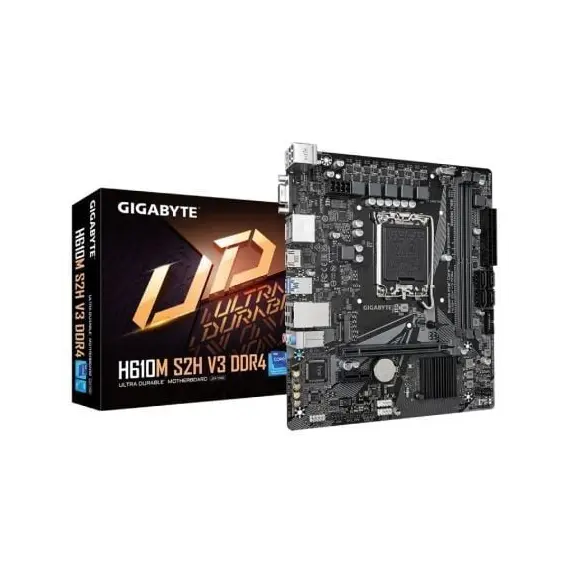 Placa Base Gigabyte H610M S2H V3 DDR4 Socket 1700/ DDR4/ PCIe 4.0/ Micro ATX