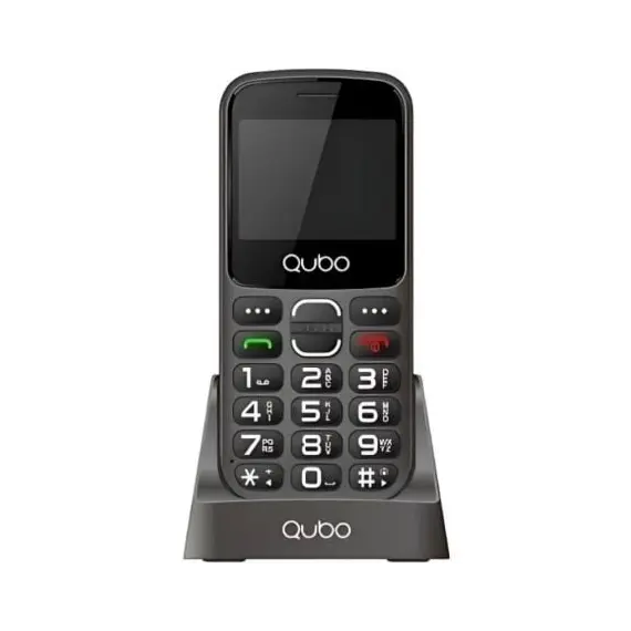Teléfono Móvil Qubo X-230BKC 4G para Personas Mayores/ Negro