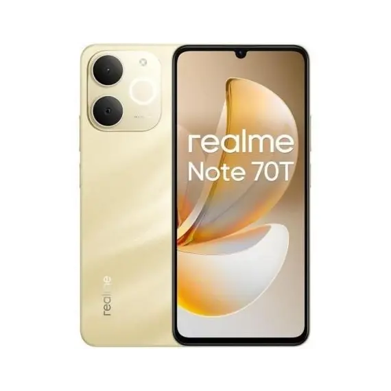 Smartphone Realme Note 70T 4GB/ 256GB/ 6.74'/ Dorado Playa