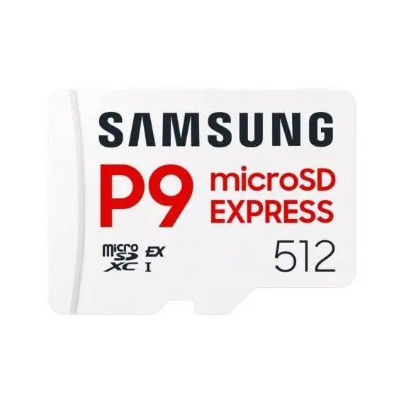 Tarjeta de Memoria Samsung P9 Express 512GB microSD XC/ Clase 10/ 800MBs