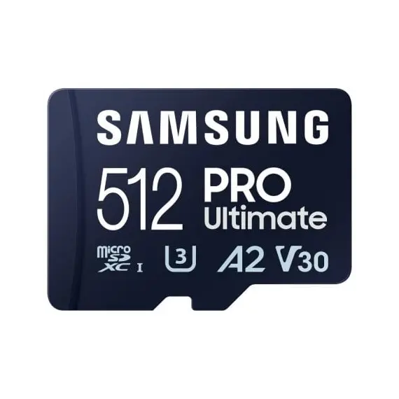 Tarjeta de Memoria Samsung Pro Ultimate 512GB microSD XC con Adaptador/ Clase 10/ 200MBs