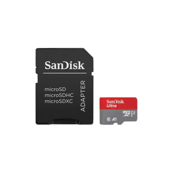 Tarjeta de Memoria SanDisk Ultra 64GB microSD XC con Adaptador/ Clase 10/ 140MBs