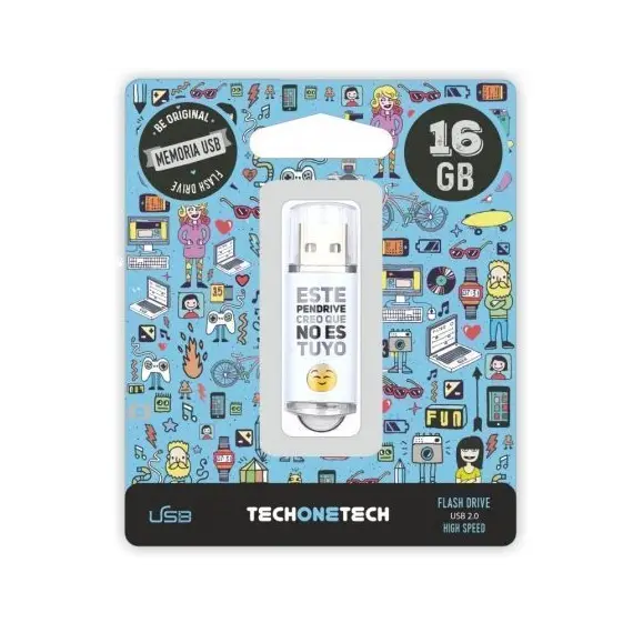 Pendrive 16GB Tech One Tech No Es Tuyo USB 2.0