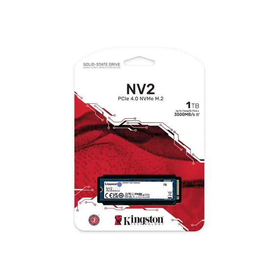 KINGSTON 1000GB NV2 M.2 2280 PCIe 4.0 NVMe SSD