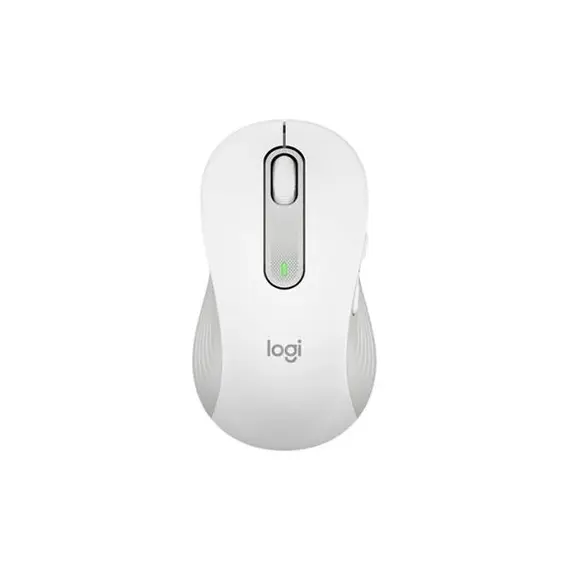 Logitech Signature M650 L - Rato - tamanho grande - óptico - 5 botões - sem fios - 2.4 GHz, Bluetooth - recetor USB Logitech Logi Bolt - branco sujo