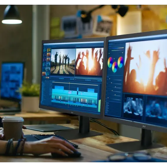 LG UltraFine 27U710B-B - U7 Series - monitor LED - 27" - 3840 x 2160 4K UHD (2160p) @ 60 Hz - IPS - 300 cd/m² - 1000:1 - HDR10 - 5 ms - HDMI, DisplayP