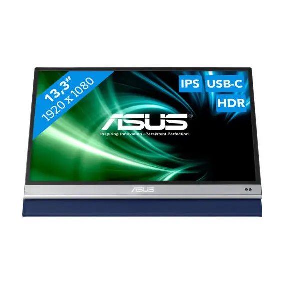 ASUS ZenScreen OLED MQ13AH - Monitor OLED - 13" (13.3" visível) - portátil - 1920 x 1080 Full HD (1080p) @ 60 Hz - 400 cd/m² - 100000:1 - HDR10 - 1 ms