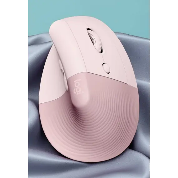 Logitech Lift Vertical Ergonomic Mouse - Rato vertical - ergonómico - óptico - 6 botões - sem fios - Bluetooth, 2.4 GHz - recetor USB Logitech Logi Bo