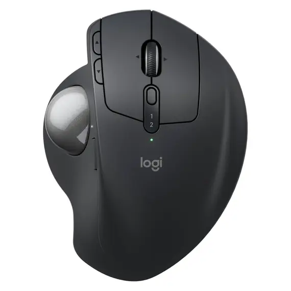 Logitech Ergo Series MX Ergo S - Trackball - ergonómico - avançado - óptico - 8 botões - sem fios - Bluetooth, 2.4 GHz - recetor USB Logitech Logi Bol