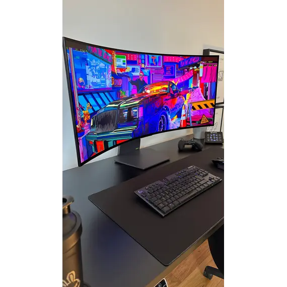 LG UltraGear 39GX90SA-W - Monitor OLED - gaming - curvo - 39" - 3440 x 1440 UWQHD @ 240 Hz - 1300 cd/m² - 1500000:1 - DisplayHDR 400 True Black - 0.03