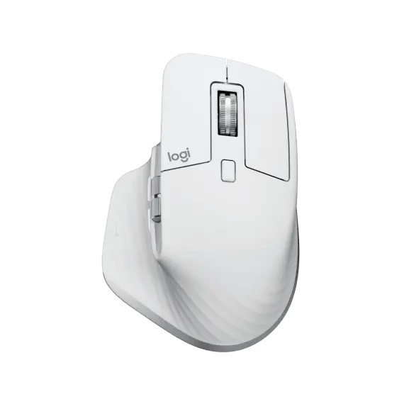 Logitech Master Series MX Master 3S for Mac - Rato - ergonómico - óptico - 7 botões - sem fios - 2.4 GHz, Bluetooth - cinza pálido - para Apple MacBoo
