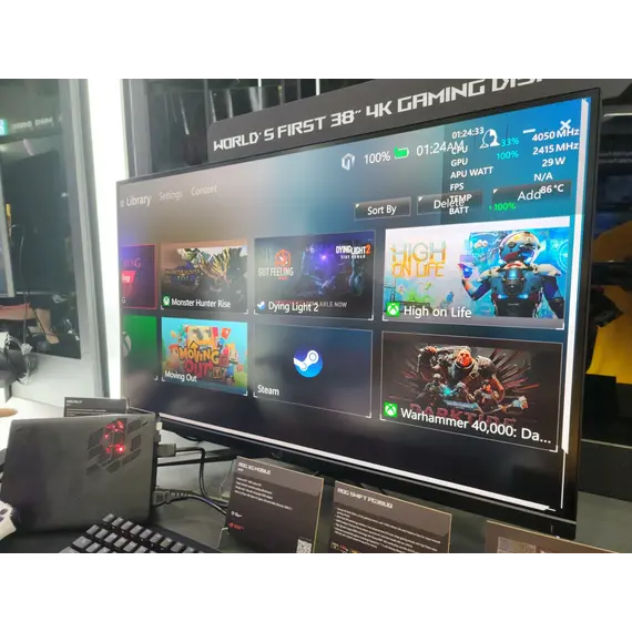 ASUS ROG Swift PG38UQ - Monitor LED - gaming - 38" - 3840 x 2160 4K @ 144 Hz - Fast IPS - 600 cd/m² - 1000:1 - DisplayHDR 600 - 1 ms - 2xHDMI, Display