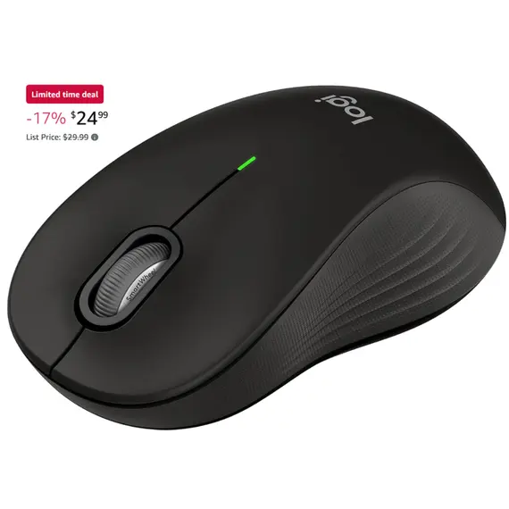 Logitech Signature M550 L - Rato - óptico - 3 botões - sem fios - Bluetooth - recetor USB Logitech Logi Bolt - grafite