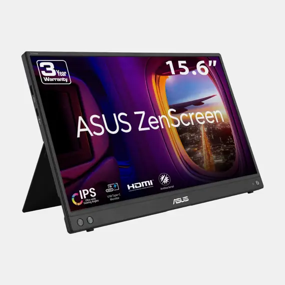 ASUS ZenScreen OLED MQ16AH - Monitor OLED - 15.6" - portátil - 1920 x 1080 Full HD (1080p) - 400 cd/m² - 100000000:1 - HDR10 - Mini HDMI, 2xUSB-C - ci
