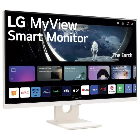 LG 27U731SA-W - Monitor LED - Smart - 27" - 3840 x 2160 4K UHD (2160p) @ 60 Hz - IPS - 350 cd/m² - 1000:1 - HDR10 - 5 ms - 2xHDMI, USB-C - altifalante