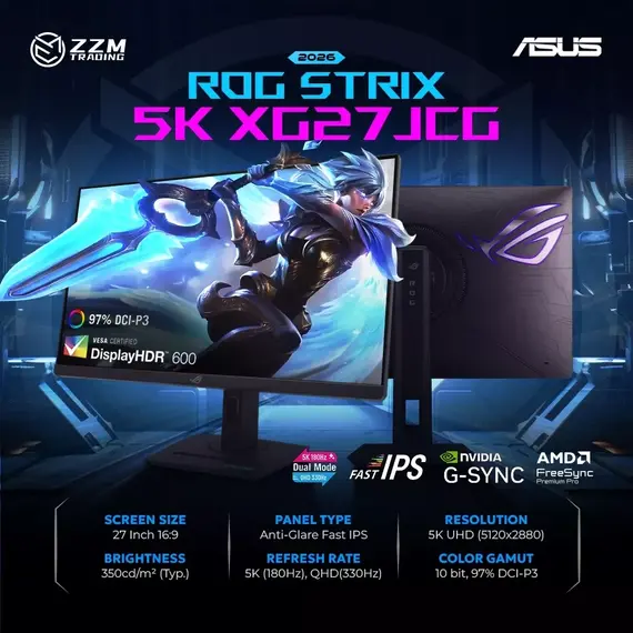 ASUS ROG Strix XG32UCG - Monitor LED - gaming - 32" (31.5" visível) - 3840 x 2160 4K @ 160 Hz - Fast IPS - 400 cd/m² - 1000:1 - DisplayHDR 400 - 0.3 m