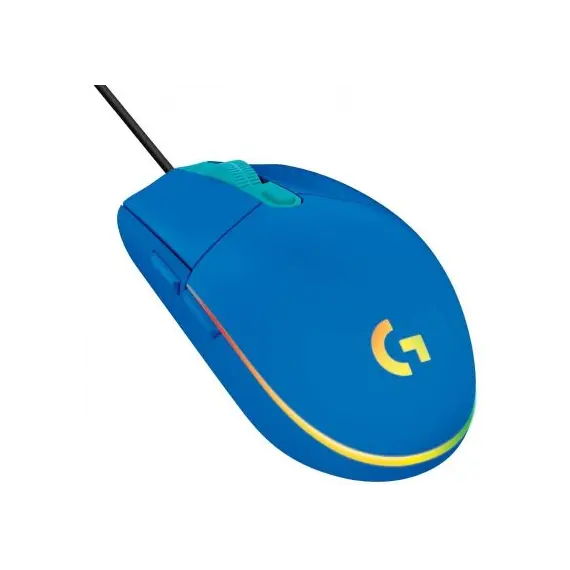 Logitech Gaming Mouse G203 LIGHTSYNC - Rato - óptico - 6 botões - com cabo - USB - azul