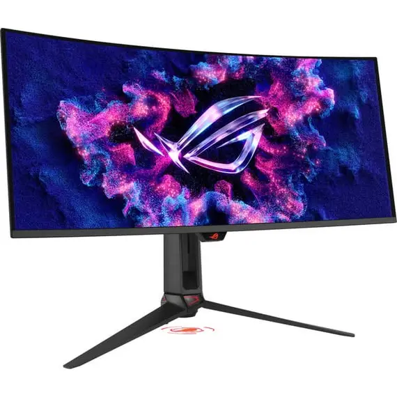 ASUS ROG Swift PG34WCDN - Monitor OLED - gaming - curvo - USB - 34" (33.94" visível) - 3440 x 1440 @ 360 Hz - 450 cd/m² - 1500000:1 - DisplayHDR 500 T