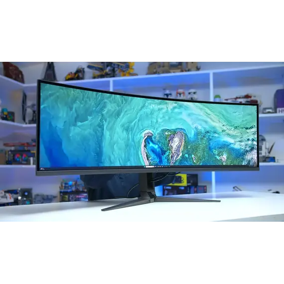 ASUS ROG Swift PG49WCD - Monitor OLED - gaming - curvo - USB - 49" - 5120 x 1440 @ 144 Hz - 1000 cd/m² - 1500000:1 - DisplayHDR 400 True Black - 0.03
