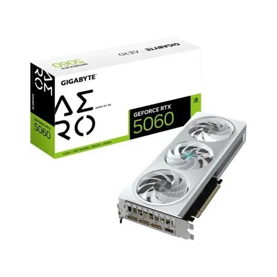 Tarjeta Gráfica Gigabyte GeForce RTX 5060 Aero OC/ 8GB GDDR7