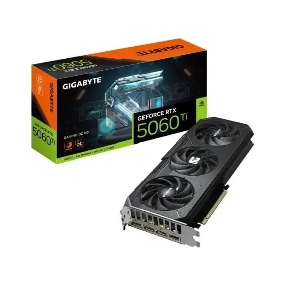 Tarjeta Gráfica Gigabyte GeForce RTX 5060 Ti Gaming OC/ 8GB GDDR7