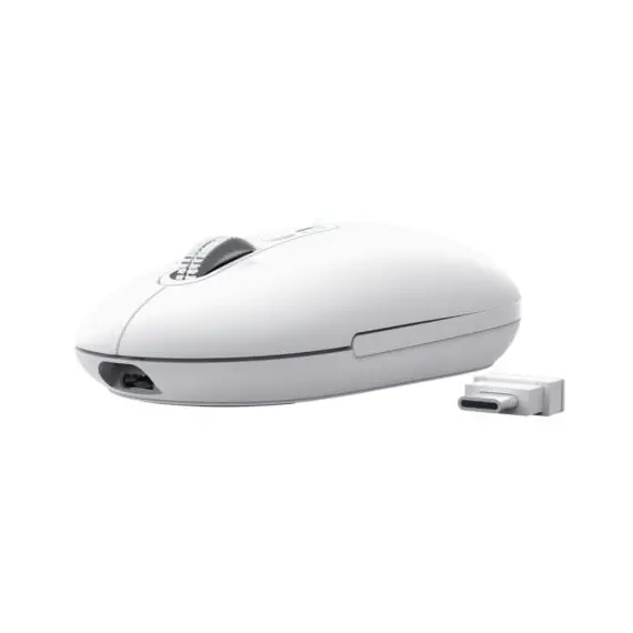 Ratón Inalámbrico Trust Seron 26019/ Batería recargable/ Hasta 3200 DPI/ Blanco