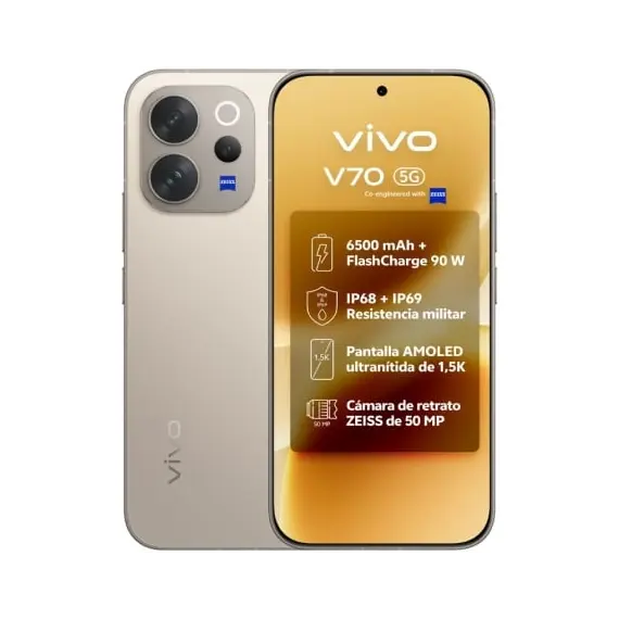 Smartphone Vivo V70 8GB/ 512GB/ 6.59'/ 5G/ Gris