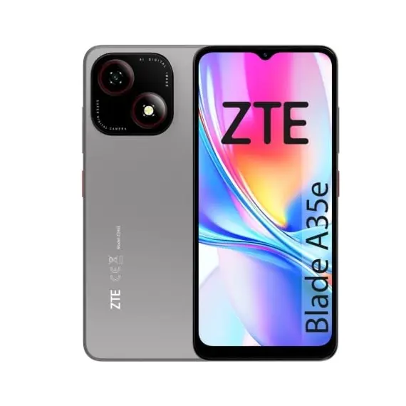 Smartphone ZTE Blade A35E 2GB/ 64GB/ 6.52'/ Gris Oscuro