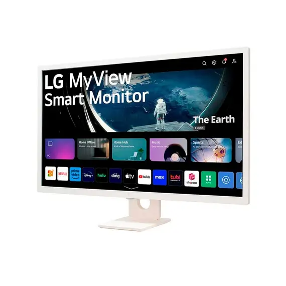LG MyView 32SR50FAW-W - Monitor LED - Smart - 32" (31.5" visível) - 1920 x 1080 Full HD (1080p) @ 60 Hz - IPS - 250 cd/m² - 1200:1 - HDR10 - 5 ms - 2x