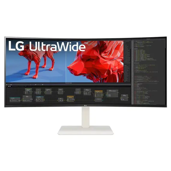 LG UltraWide 38BR85QC-W - Monitor LED - curvo - 38" (37.5" visível) - 3840 x 1600 WQHD+ @ 144 Hz - Nano IPS - 450 cd/m² - 1000:1 - DisplayHDR 600 - 1