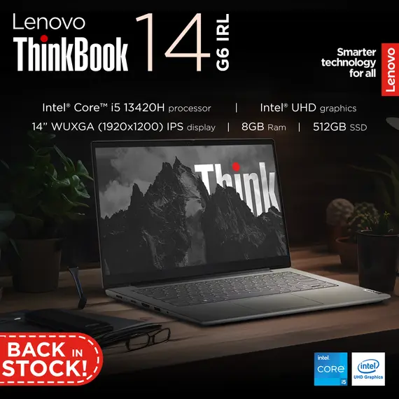 LENOVO Thinkbook 14 G8 IAL Intel Core Ultra 5 135H 14inch WUXGA 16GB 512GB Integrated Intel Arc Graphics W11P 1Y Carry In