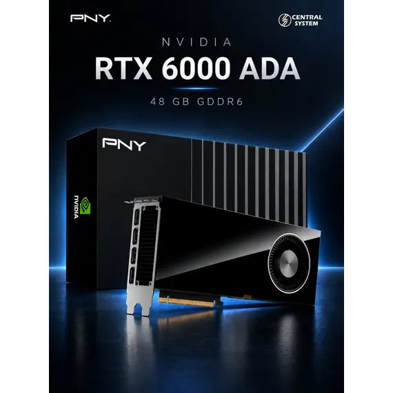 NVIDIA RTX - Cartão gráfico - NVIDIA RTX 6000 Ada - 48 GB GDDR6 - PCIe 4.0 x16 - 4 x DisplayPort